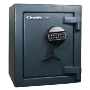 Chubbsafes Grade 2,£17,500 cash rated high security small safe with one shelf. This comes with an electronic code lock