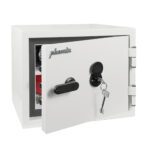 The Phoenix safe SS1460 Series Fortress pro, SS1461K is a high quality, fire and burglary security safe, This comes ready fitted with a VdS Double bit key lock.