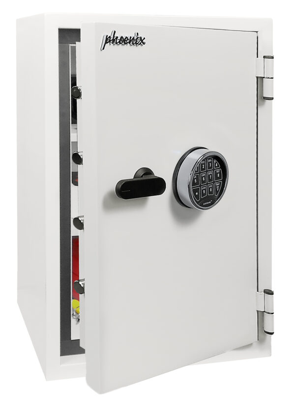 The Phoenix safe SS1460 Series Fortress pro, SS1463E is a high quality, fire and burglary security safe, This comes ready fitted with a VdS electronic code lock.
