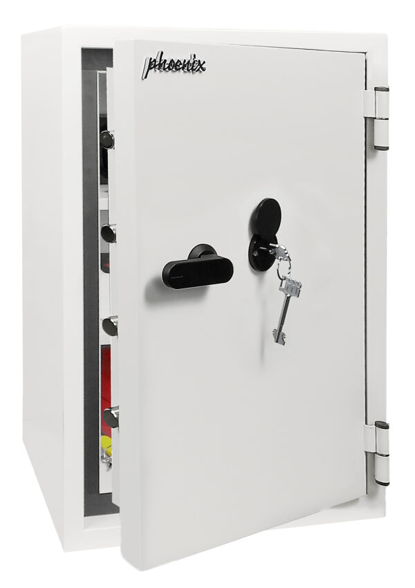 The Phoenix safe SS1460 Series Fortress pro, SS1463K is a high quality, fire and burglary security safe, This comes ready fitted with a VdS double bitted key lock.