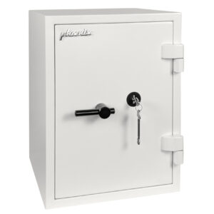 The Phoenix Fortress SS1450 SERIES SS1143 is a £4000 cash rated security safe, It comes with a high security VdS key lock with2 keys.