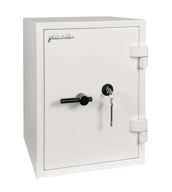 The Phoenix Fortress SS1450 SERIES SS1143 is a £4000 cash rated security safe, It comes with a high security VdS key lock with2 keys.