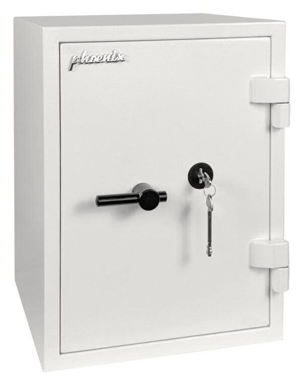 The Phoenix Fortress SS1450 SERIES SS1143 is a £4000 cash rated security safe, It comes with a high security VdS key lock with2 keys.