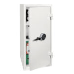 The Phoenix Safe SS01450 Series SS1455E is a large £4000 rated security safe for the home or office safe. GDPR compliant and supplied with 2 shelves and ahigh security electronic code lock.