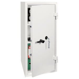 The Phoenix Safe Fortress SS1450 Series SS1455K is a security safe for the office or a safe for the home. GDPR recommended and this comes with a high security key lock with 2 keys.