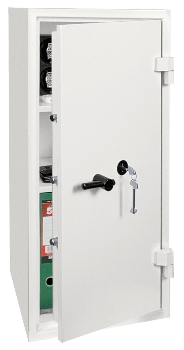 The Phoenix Safe Fortress SS1450 Series SS1455K is a security safe for the office or a safe for the home. GDPR recommended and this comes with a high security key lock with 2 keys.