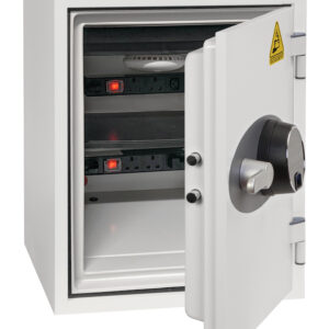 BS Battery Titan BS1283F shown with door open. fitted with 2 twin PDUs