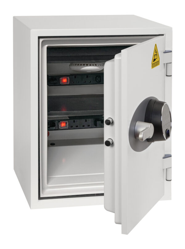 BS Battery Titan BS1283F shown with door open. fitted with 2 twin PDUs