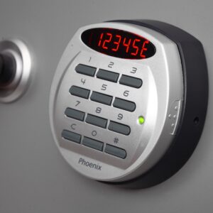 Phoenix Safe Advanced electronic code lock. with easy change batteries.