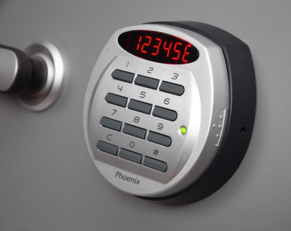 Phoenix Safe Advanced electronic code lock. with easy change batteries.