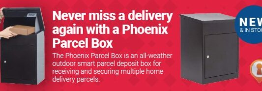 Phoenix Safe Parcel Boxes. Ensure your delivered parcels are securely stored when you are not at home or office.