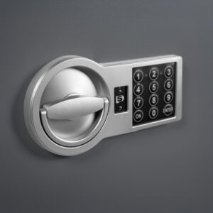 Tucana pro electronic code lock. Programmable time delay, dual code function and multi users.