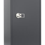 Phoenix Safe Tucana Pro GS8032E for 8 guns. Fitted with ammo box and shelves for cleaning/miscellaneous items. Electronic code lock secures.