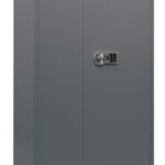 Phoenix Safe Tucana Pro GS8033E for 10 guns. Fitted with ammo box and shelves for cleaning/miscellaneous items. Electronic code lock secures.