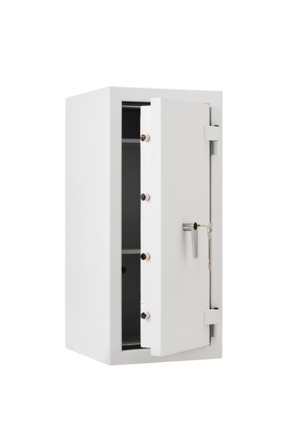 Prism grade 5 retail safe shown with door ajar