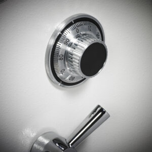 Dudley safe with mechanical combination lock
