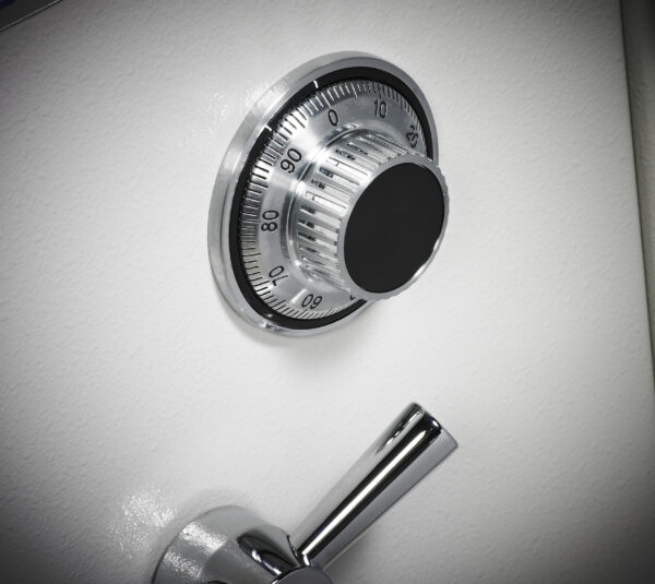Dudley safe with mechanical combination lock