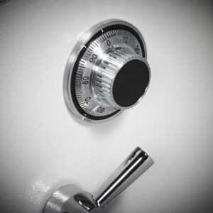 Dudley safe with mechanical combination lock