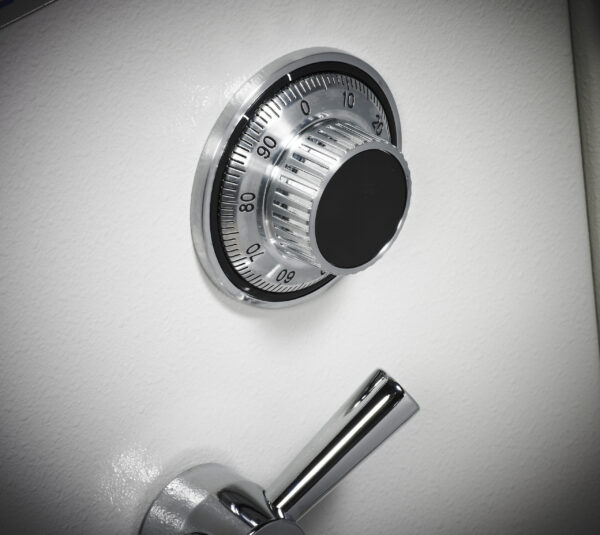 Dudley safe with mechanical combination lock