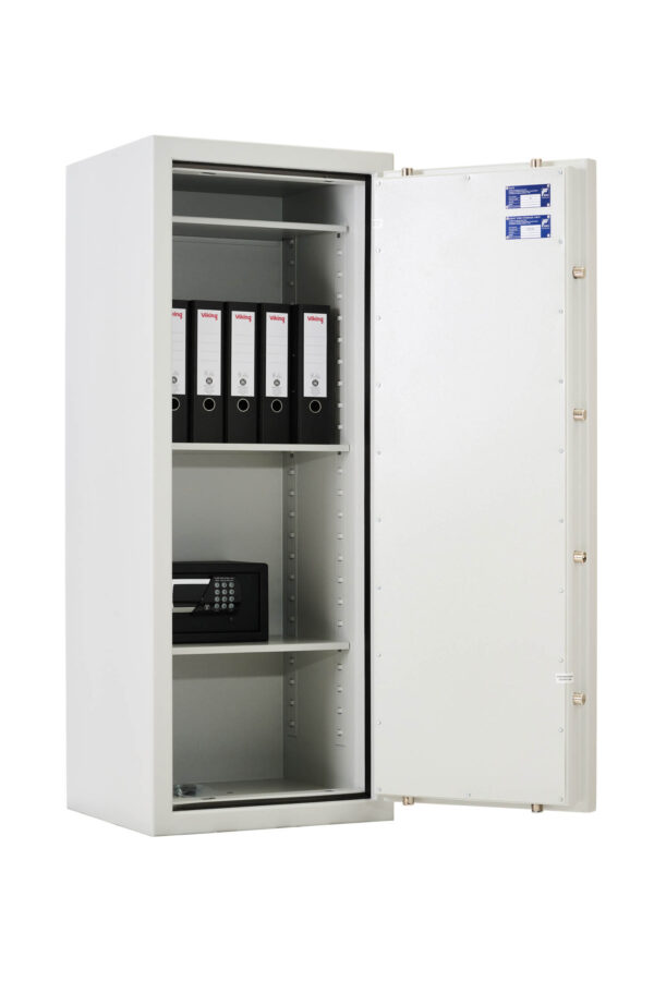 Prisma Grade 3 size 5 with door wide open, shows suggested shelf layout