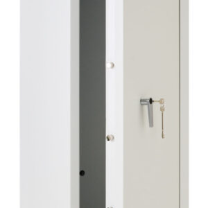 The De Raat Prisma Grade 3 size 7 is a £35,000 rated Commercial or jeweller safe with large capacity. This uses a VdS KEY LOCK.