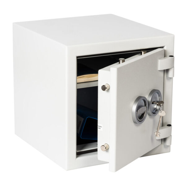 De Raat Prisma Grade 0 size 1K Its a £6000 o/n rated, euro grade 0 safe for the home with key lock.