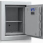 The all new De Raat Prisma Grade 6 size 0 is a safe to store £150,000 in cash, or upto£1.5 m of jewellery. Shown open with superior bolt work and hidden security devices to protect your cash and valuables.