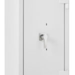 The De Raat Prisma Grade 4 size 6kk is a £60,000 cash rated euro grade 4 security safe. Shown with its door closed, this is a good sized Retailer safe or a high grade safe for the home.