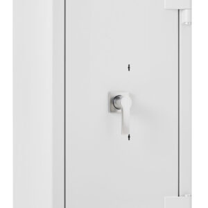 The De Raat Prisma Grade 4 size 5kk is a £60,000 cash rated euro grade 4 security safe. Shown with its door closed, this is a good sized Retailer safe or a high grade safe for the home.